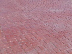 Brick Runningbond Stamped Concrete - Red