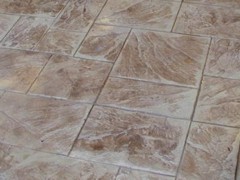 Ashler Slate Stamped Concrete - Autumn Brown