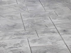 Ashler Slate Stamped Concrete - Light grey