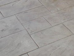 Ashler Slate Stamped Concrete - Sun Buff