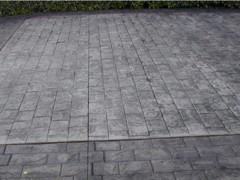 Cobblestone Stamped Concrete -Stone Grey Base - Dk grey Highlight